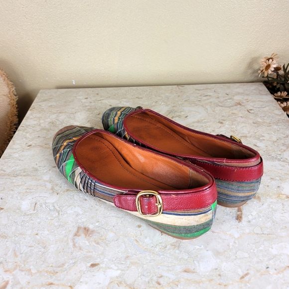 Steve Madden Ballet Flats Sandals Size 8 Stripped - Picture 5 of 9